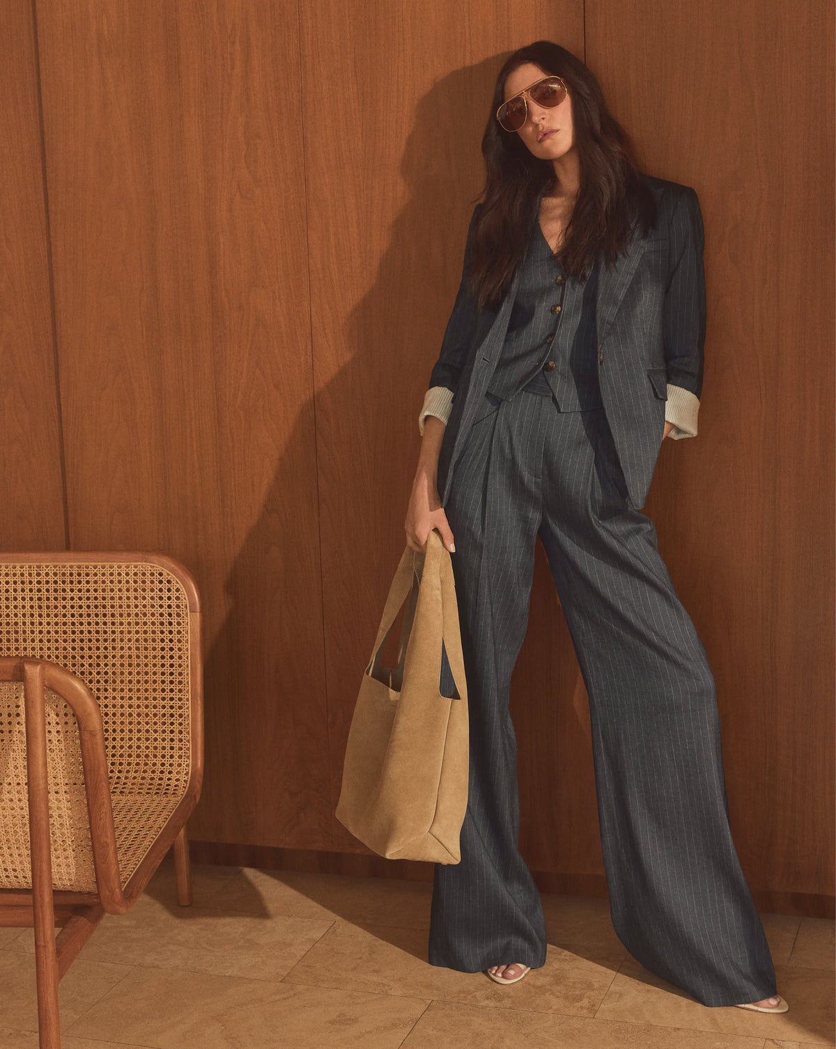Veronica Beard Rimini Pant in Navy
