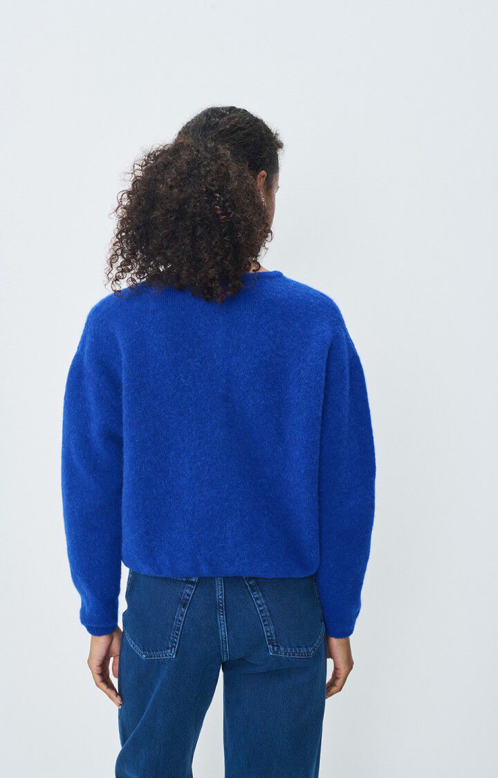 American Vintage Vitow Knit Cardi in Royal Blue