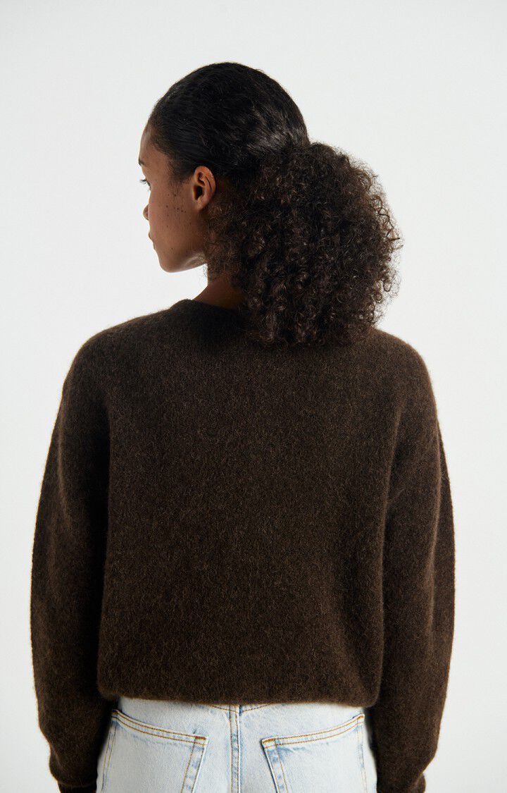 American Vintage Vitow Knit Cardi in Cafe Chine