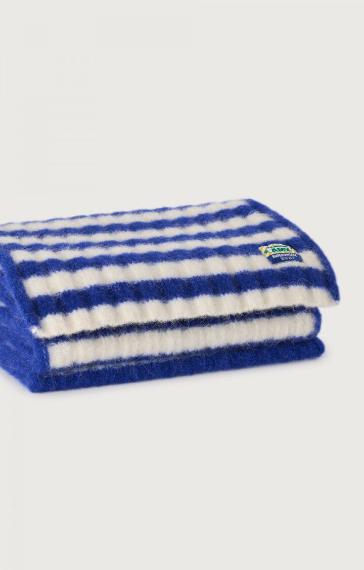 American Vintage Vitow Scarf in Royal Blue Stripes Scarf