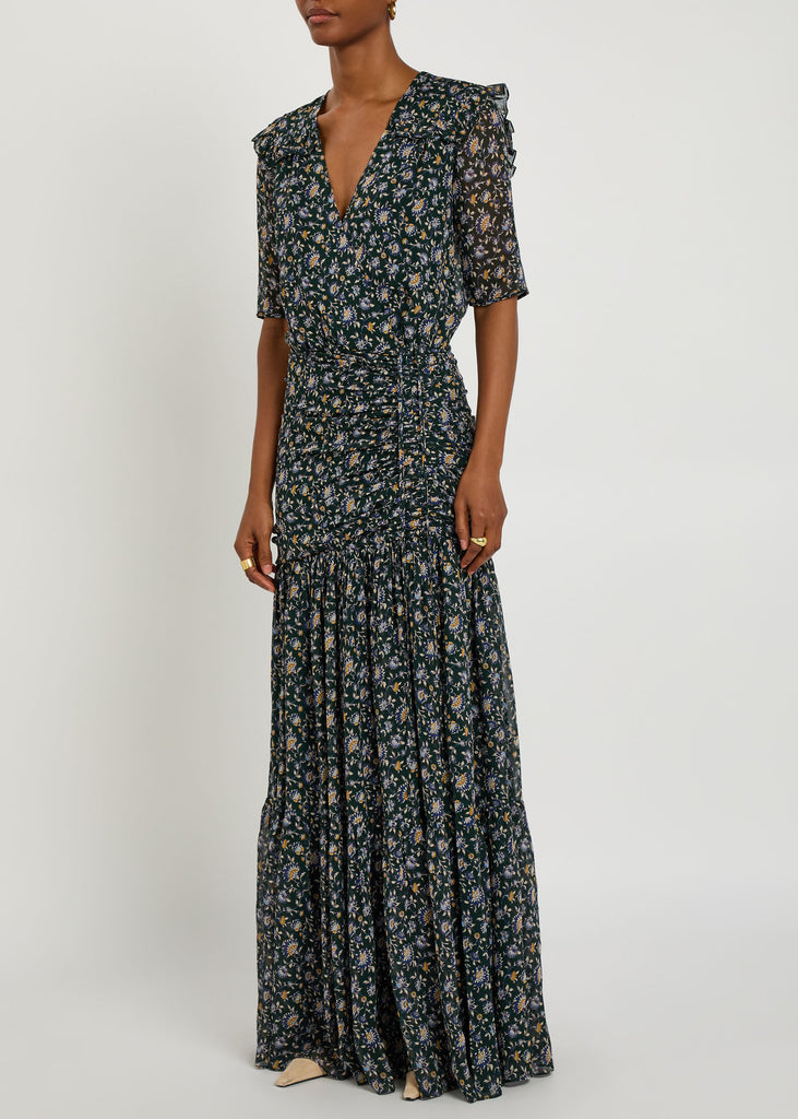 Veronica Beard Mick Dress in Dk Hunter Green – shopatanna