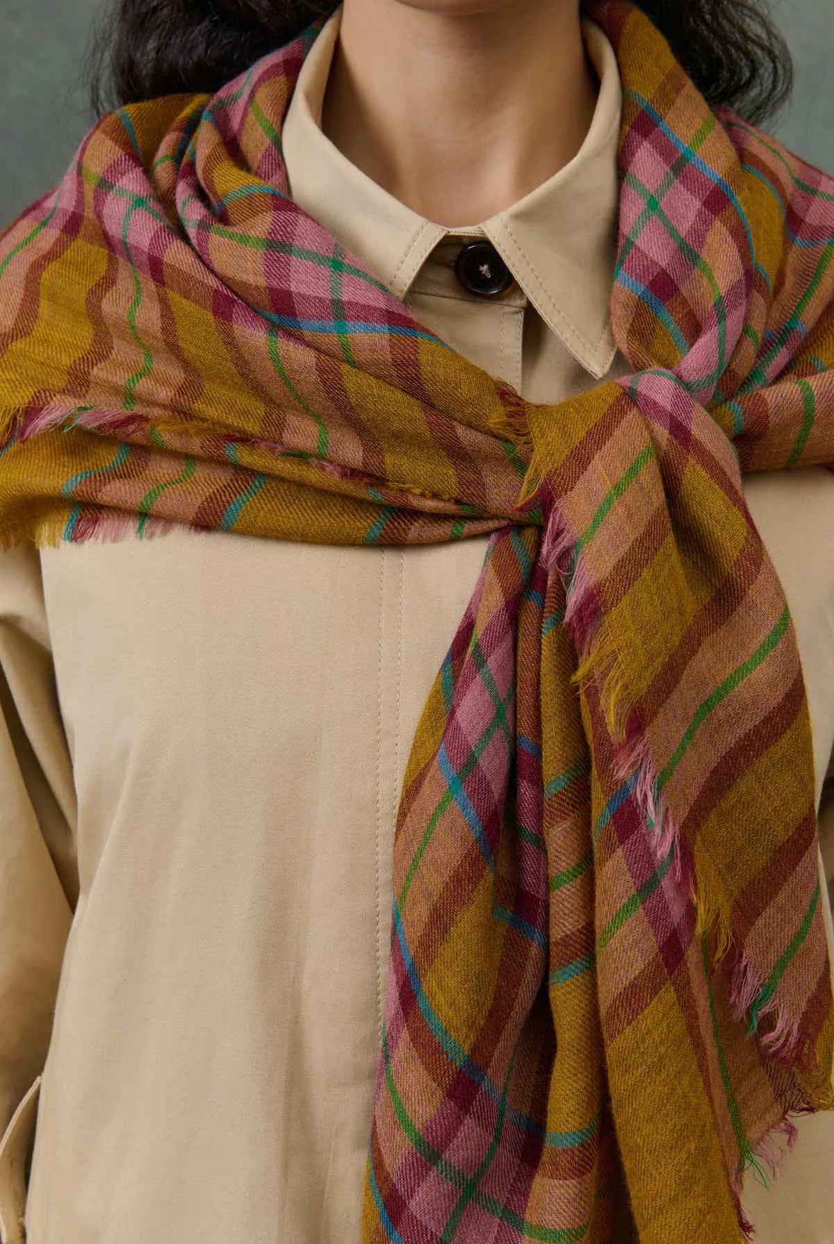 Louise Misha Mekness Check Scarf