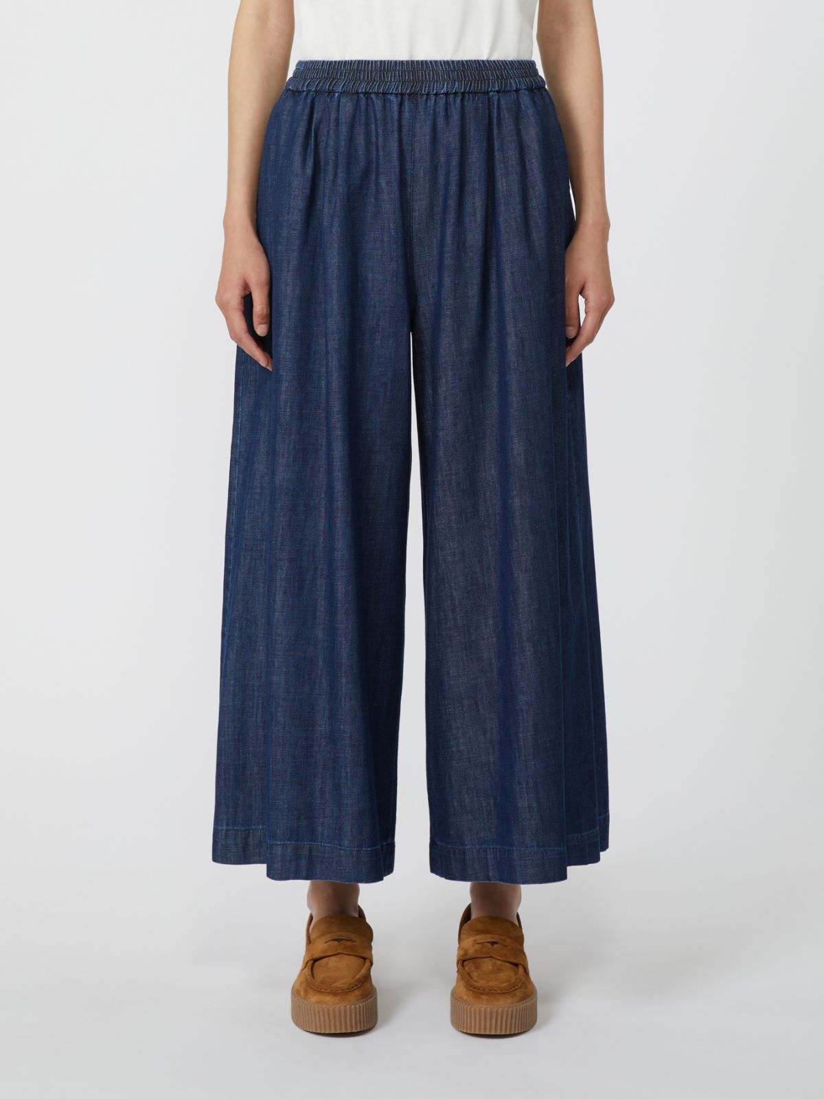 Weekend Max Mara Lubiana Trousers in Dark Navy Denim