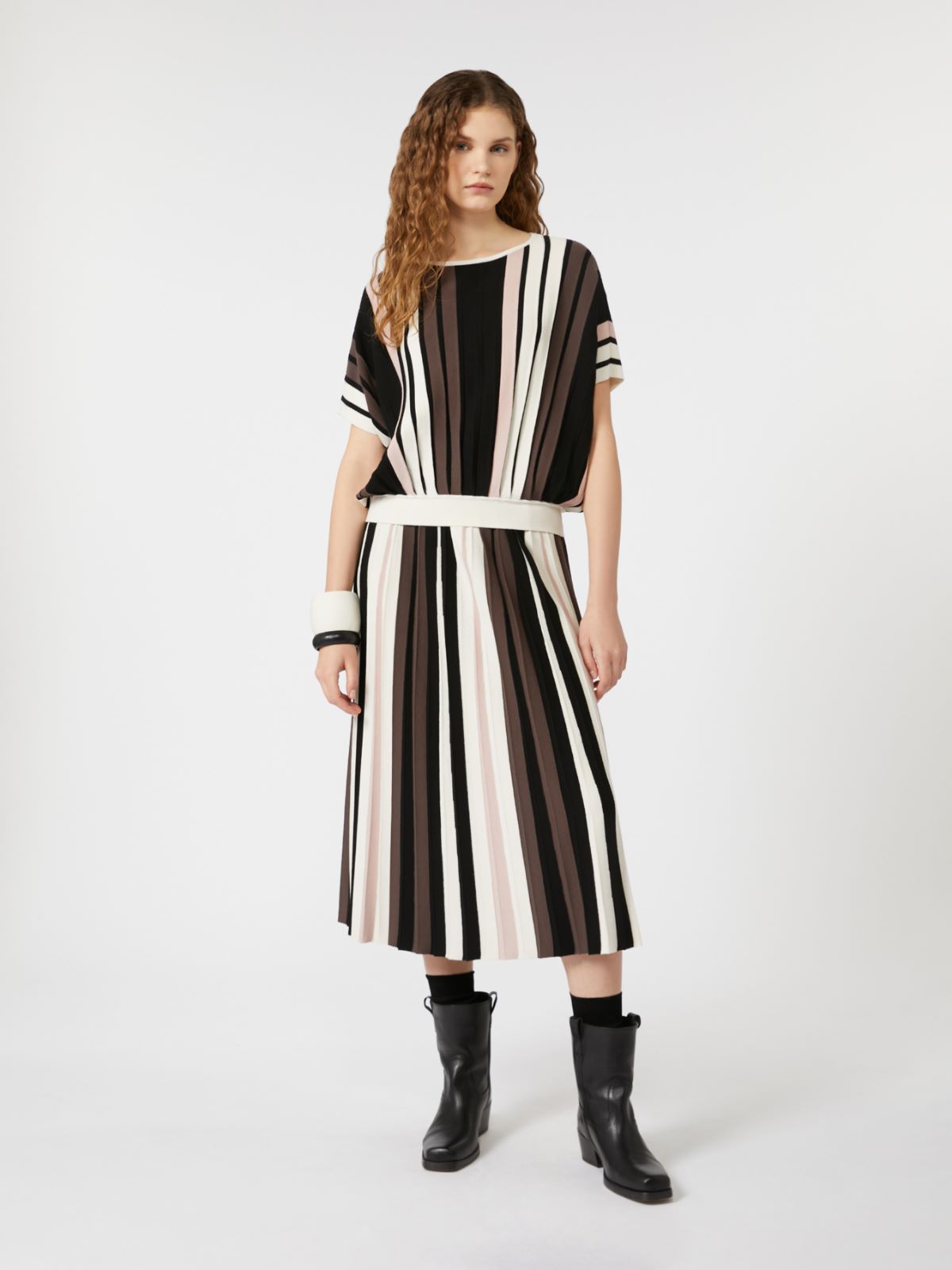 Weekend Max Mara Pegola Knit Top in Brown Mix