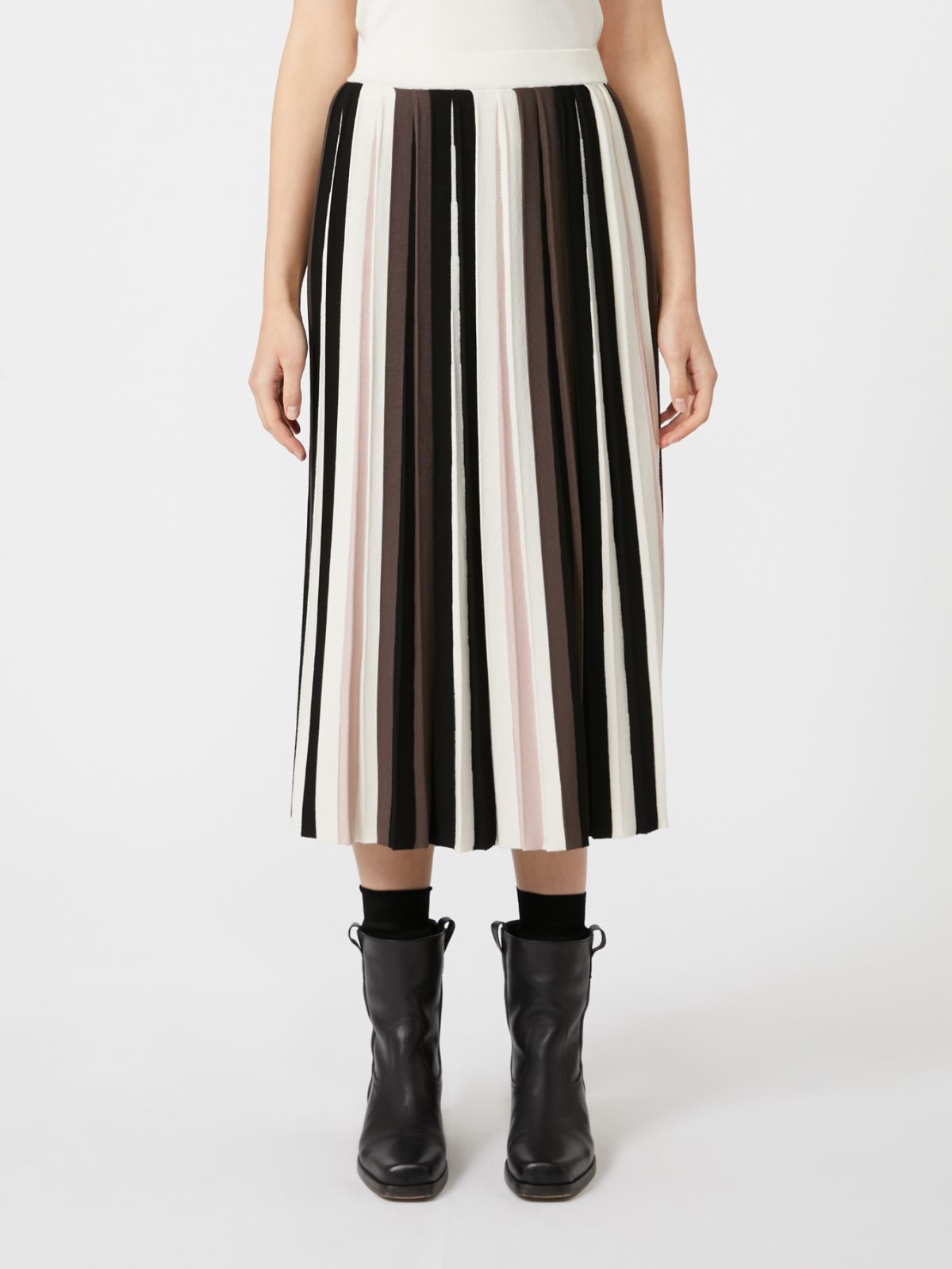 Weekend Max Mara Pleiadi Skirt in Brown Mix