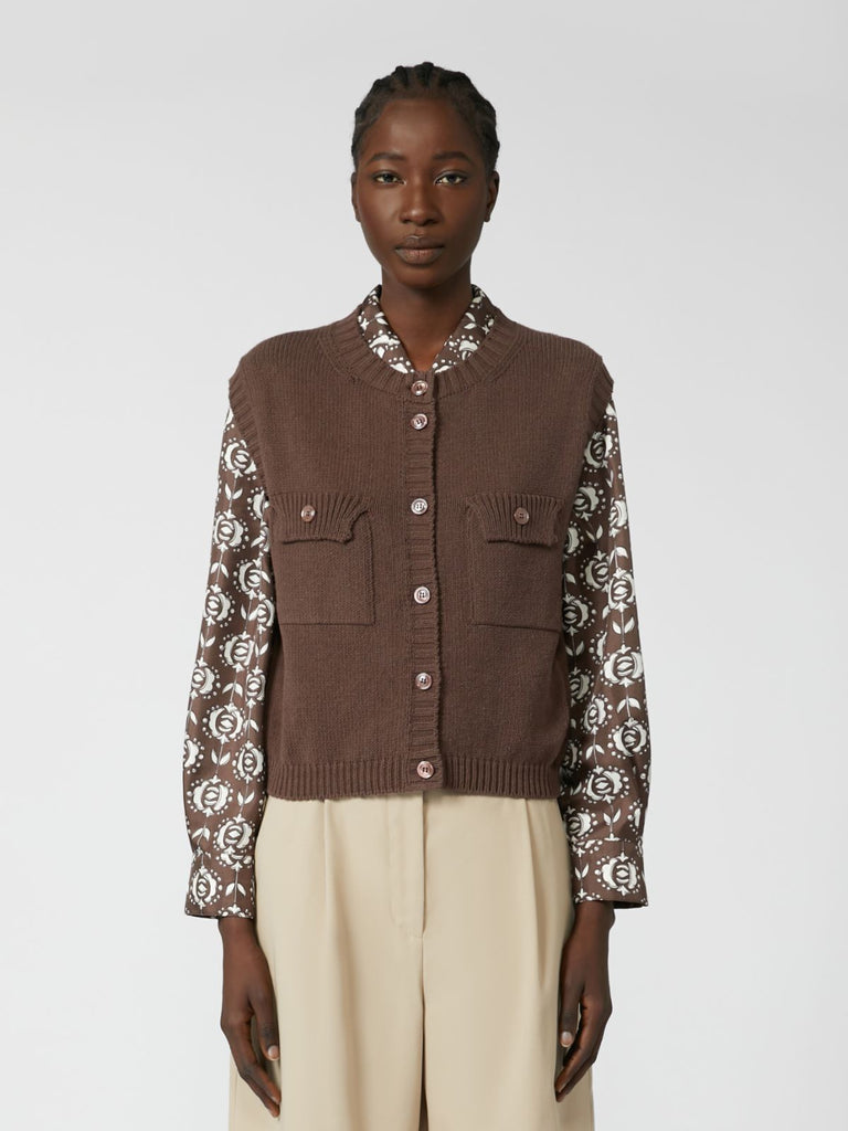 MaxMara ニット Weekend Max Mara Caprara SL Knit in Chocolate – shopatanna
