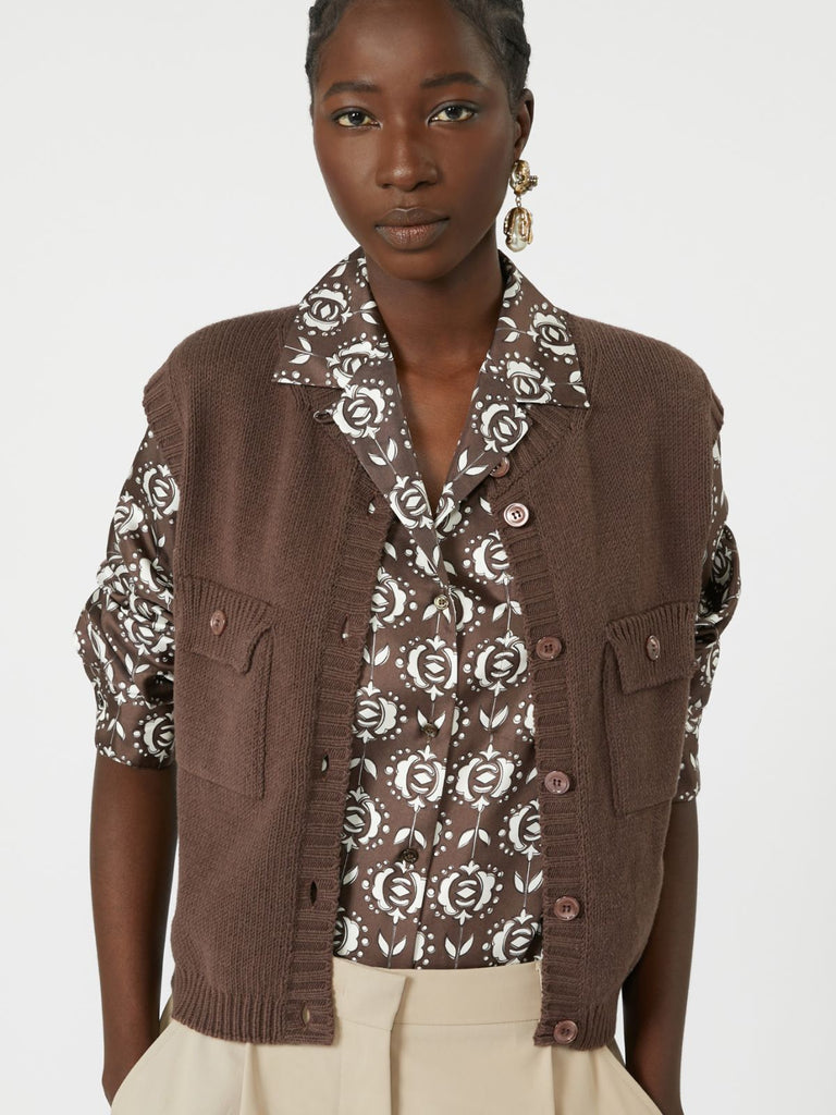 Weekend Max Mara Caprara SL Knit in Chocolate – shopatanna