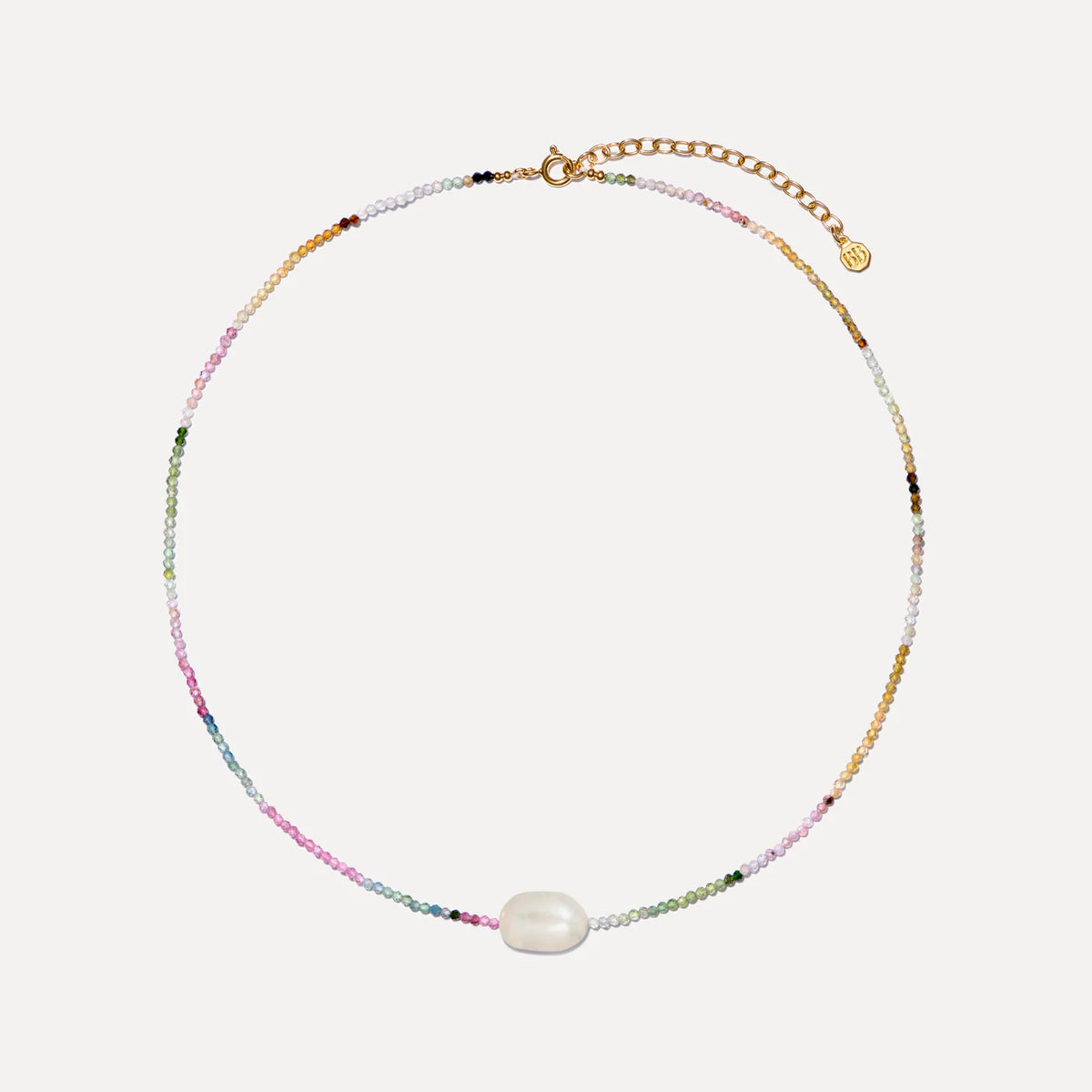 BON BON Tourmaline and Pearl Necklace