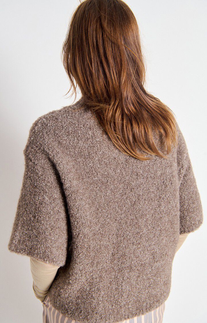 American Vintage Zolly Knit in Taupe Chine