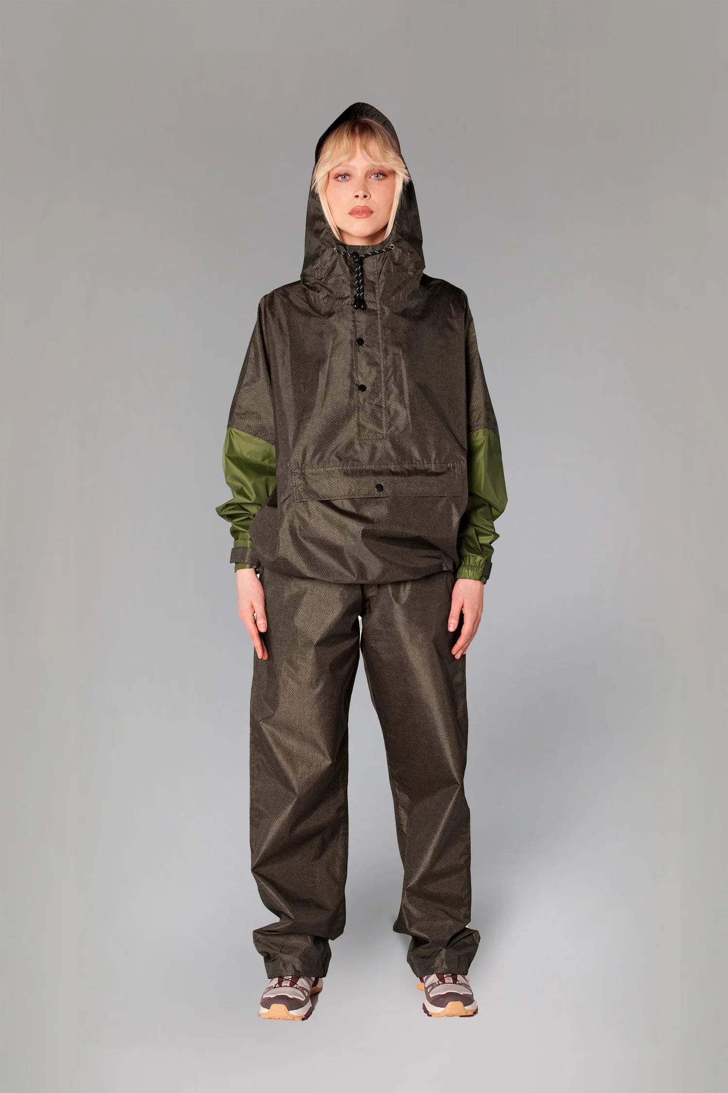 Rainkiss Anorak in Herringbone