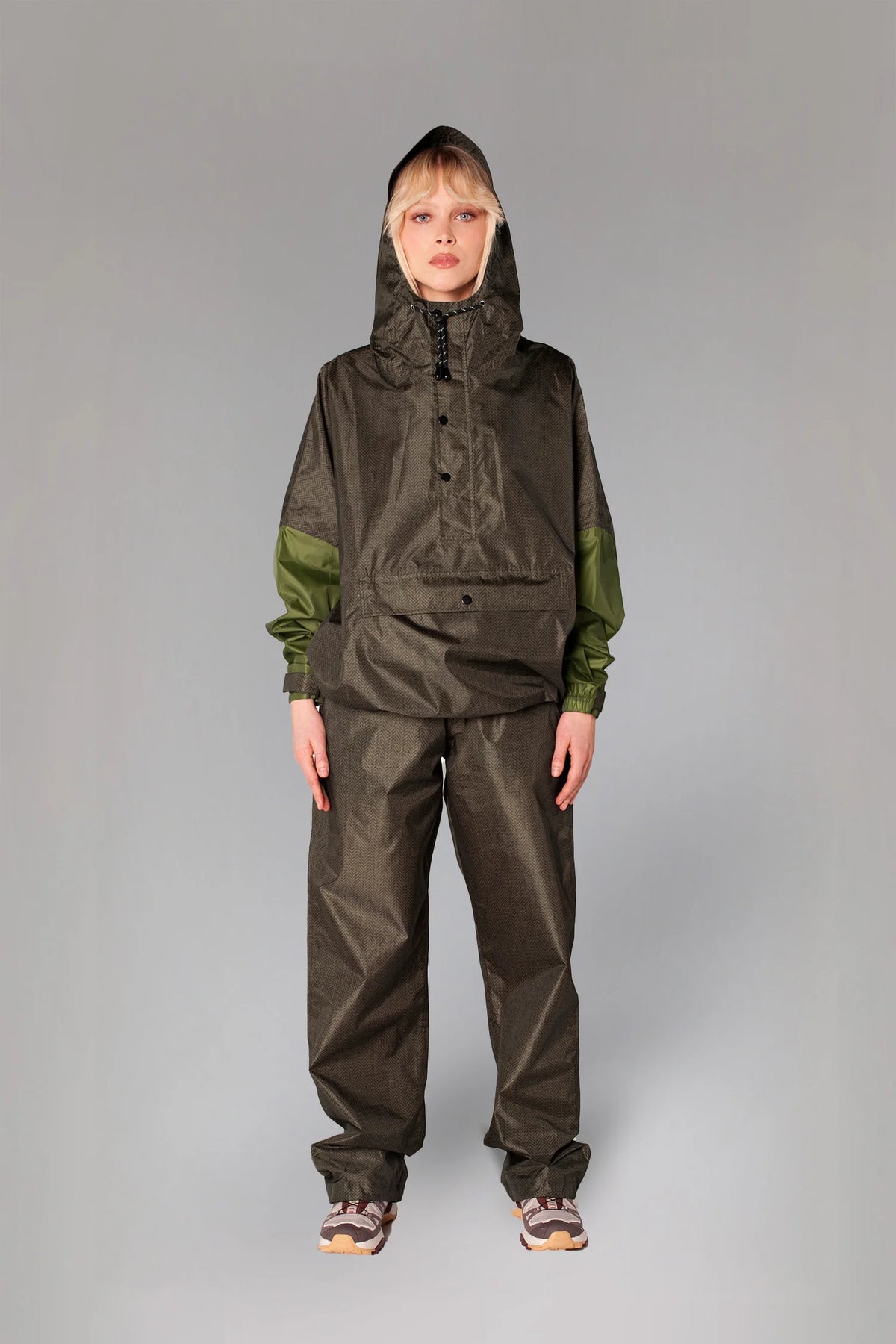 Rainkiss Anorak in Herringbone