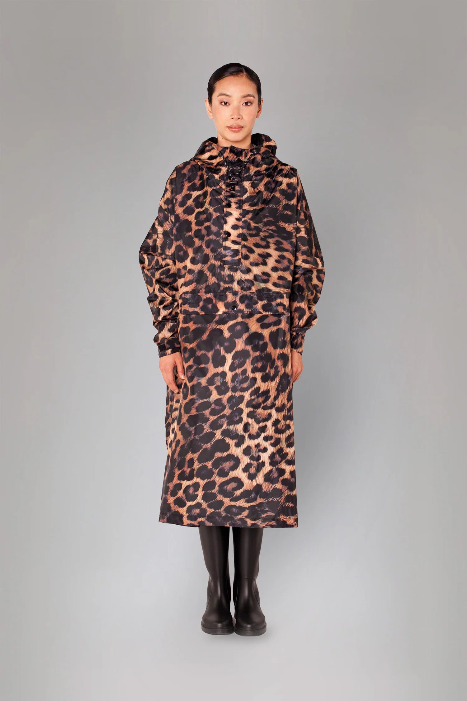 Rainkiss Dark Leopard Waterproof Poncho
