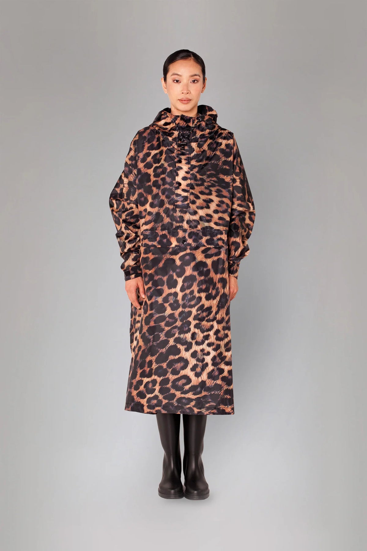 Rainkiss Dark Leopard Waterproof Poncho