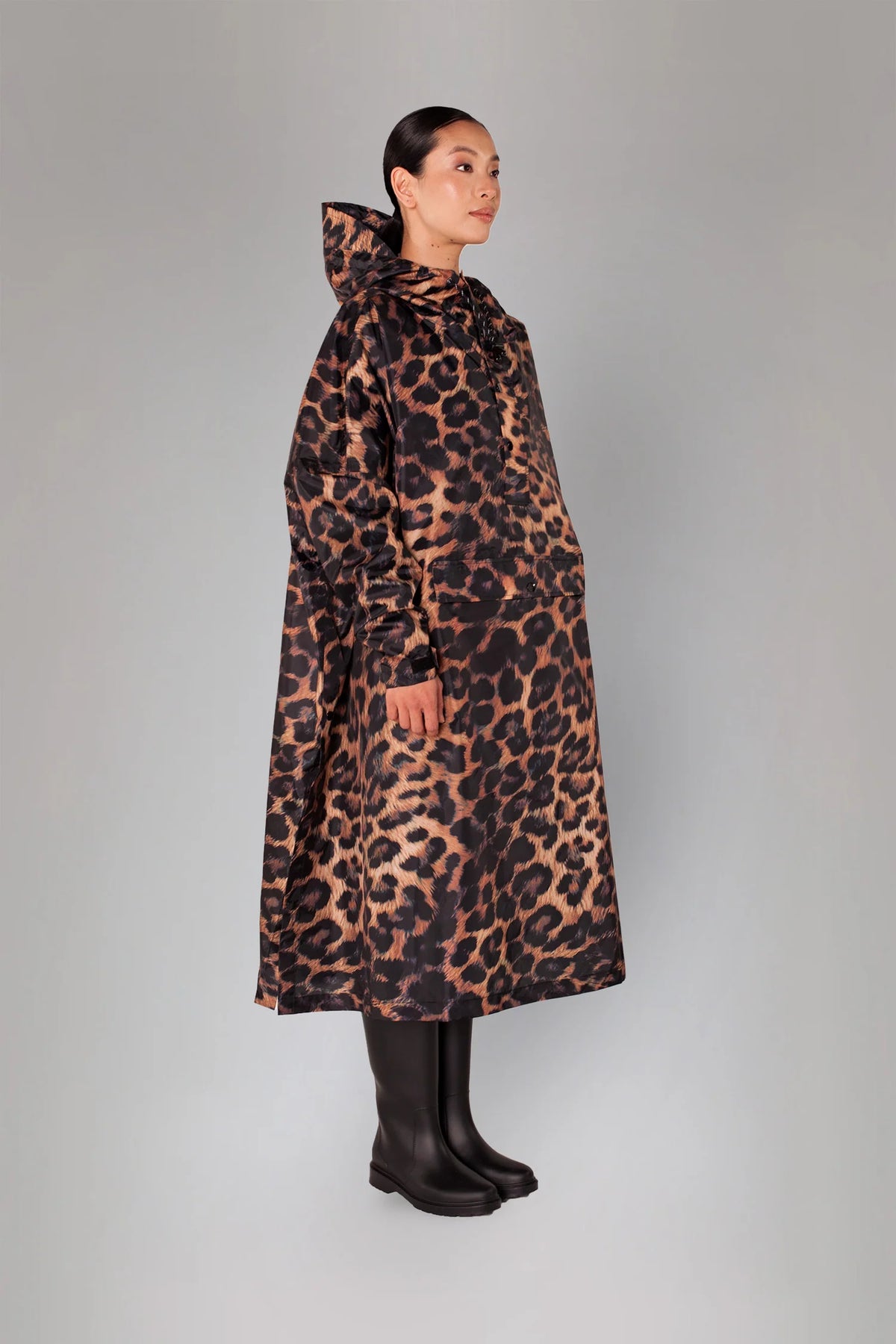 Rainkiss Dark Leopard Waterproof Poncho