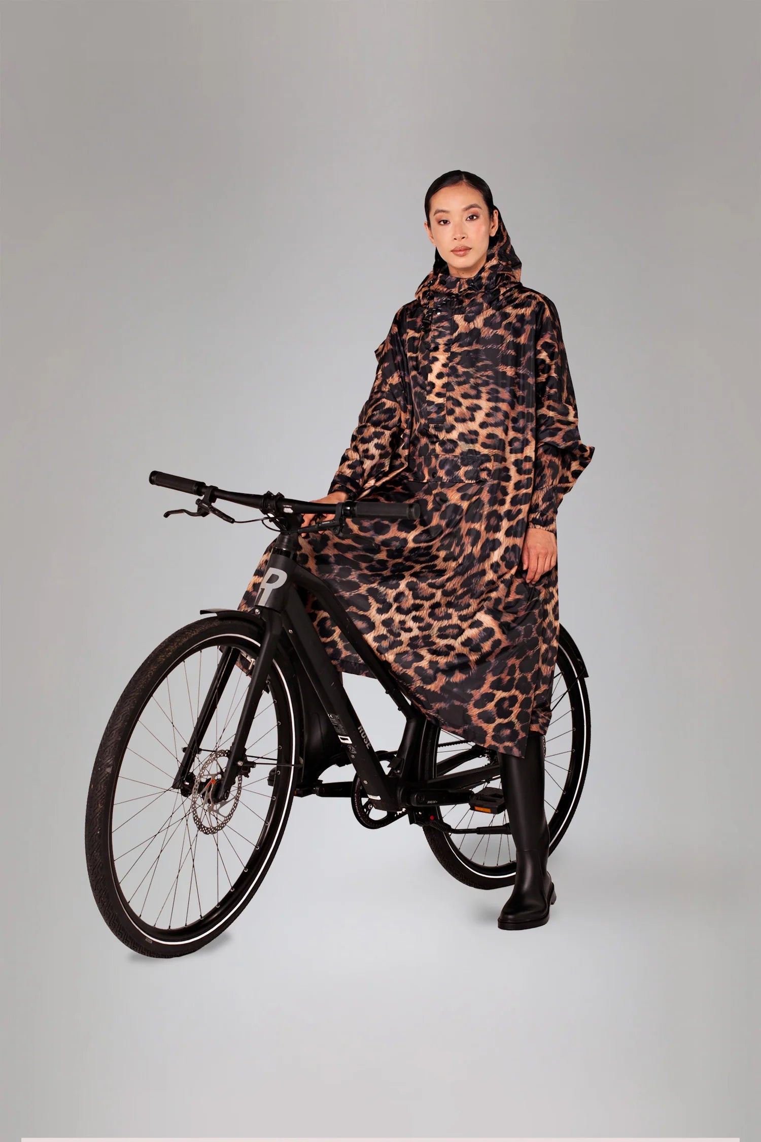 Rainkiss Dark Leopard Waterproof Poncho