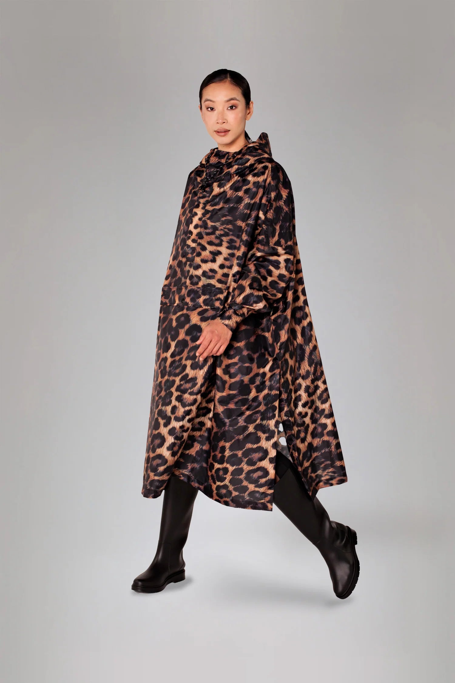 Rainkiss Dark Leopard Waterproof Poncho