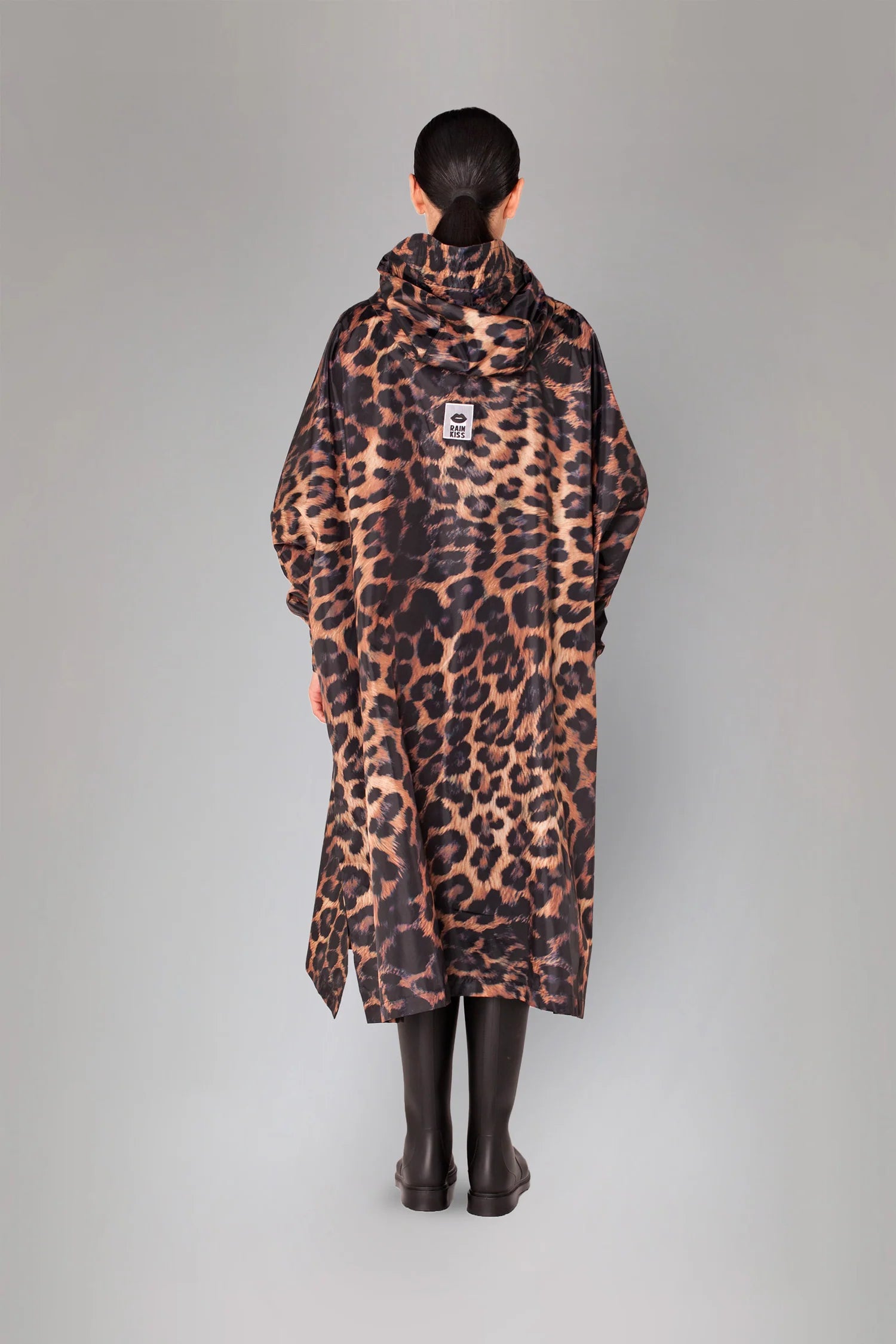 Rainkiss Dark Leopard Waterproof Poncho