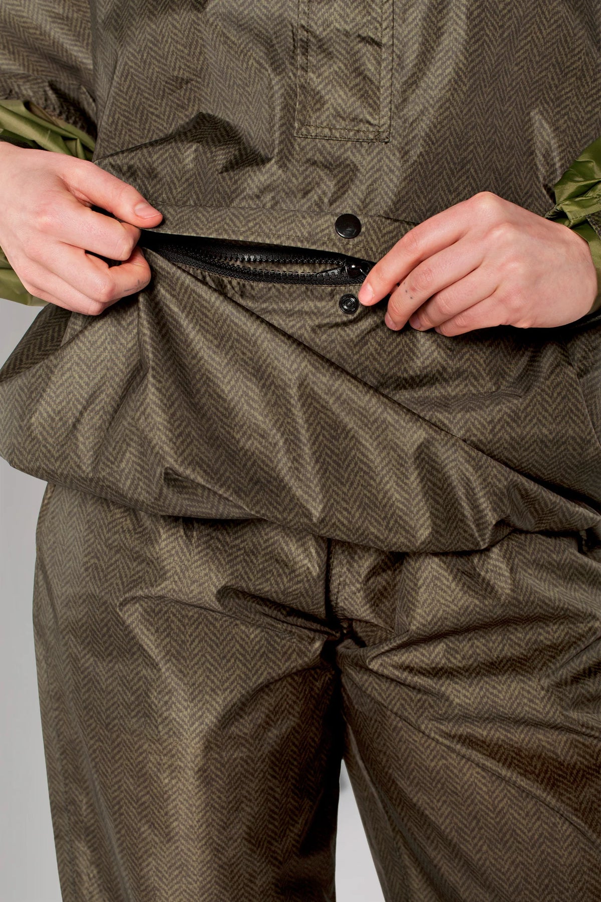 Rainkiss Anorak in Herringbone