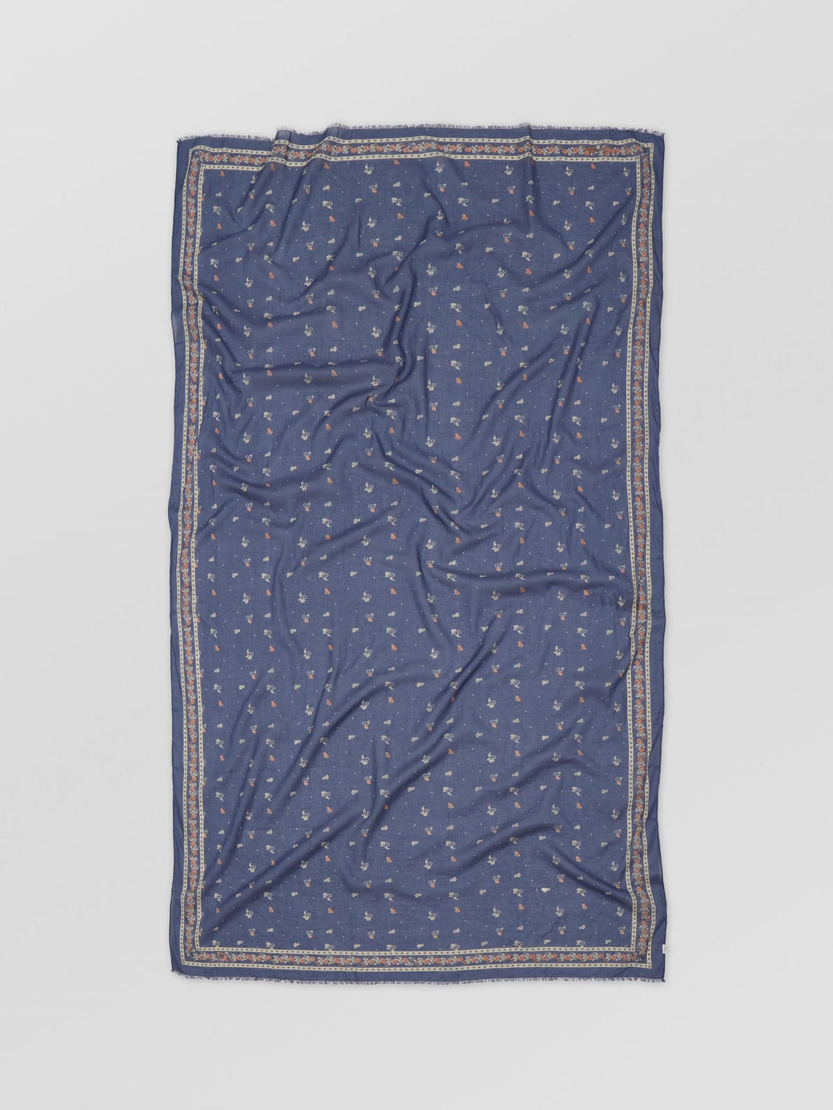 BECKS Floaisley Conga Scarf in Vintage Blue Indigo