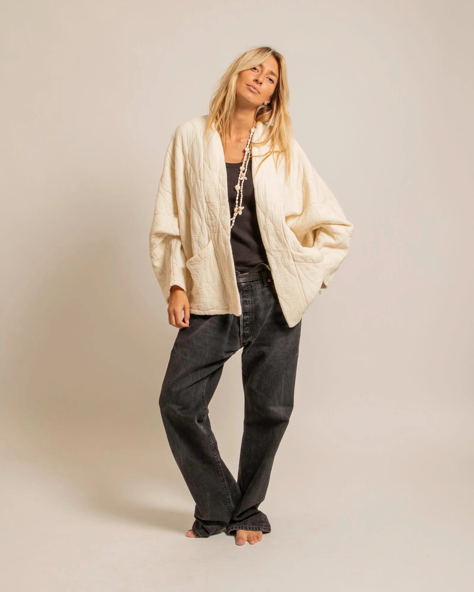 Aokyanos Chicago Jacket in Creme