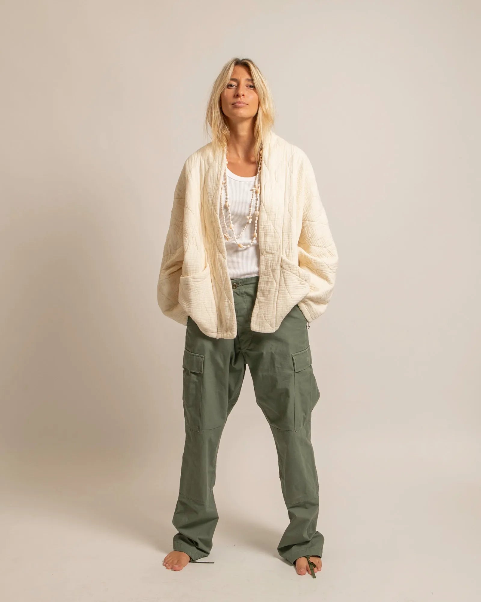 Aokyanos Chicago Jacket in Creme