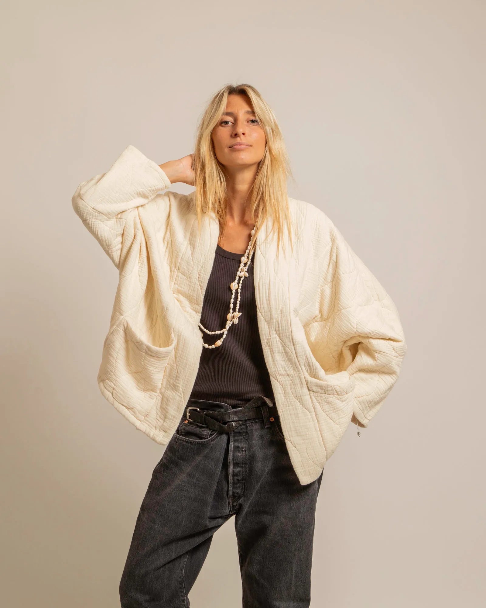 Aokyanos Chicago Jacket in Creme