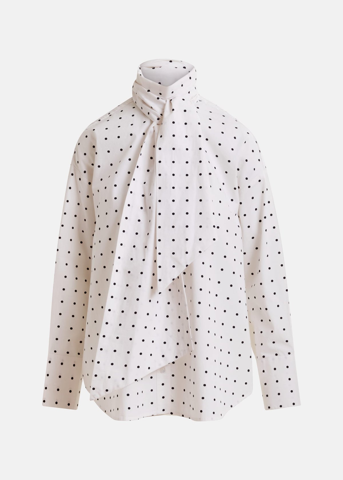 Essentiel Antwerp Imoverit Pussy Bow Tie Shirt in Off White