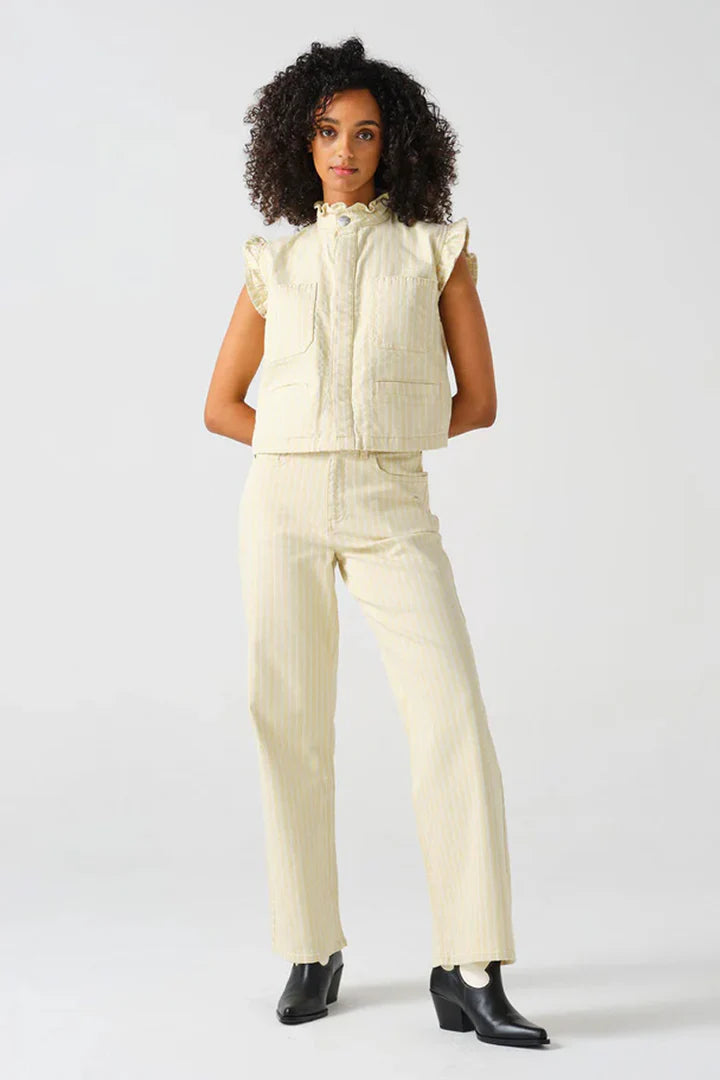 S&M Pablo Waistcoat in Buttermilk
