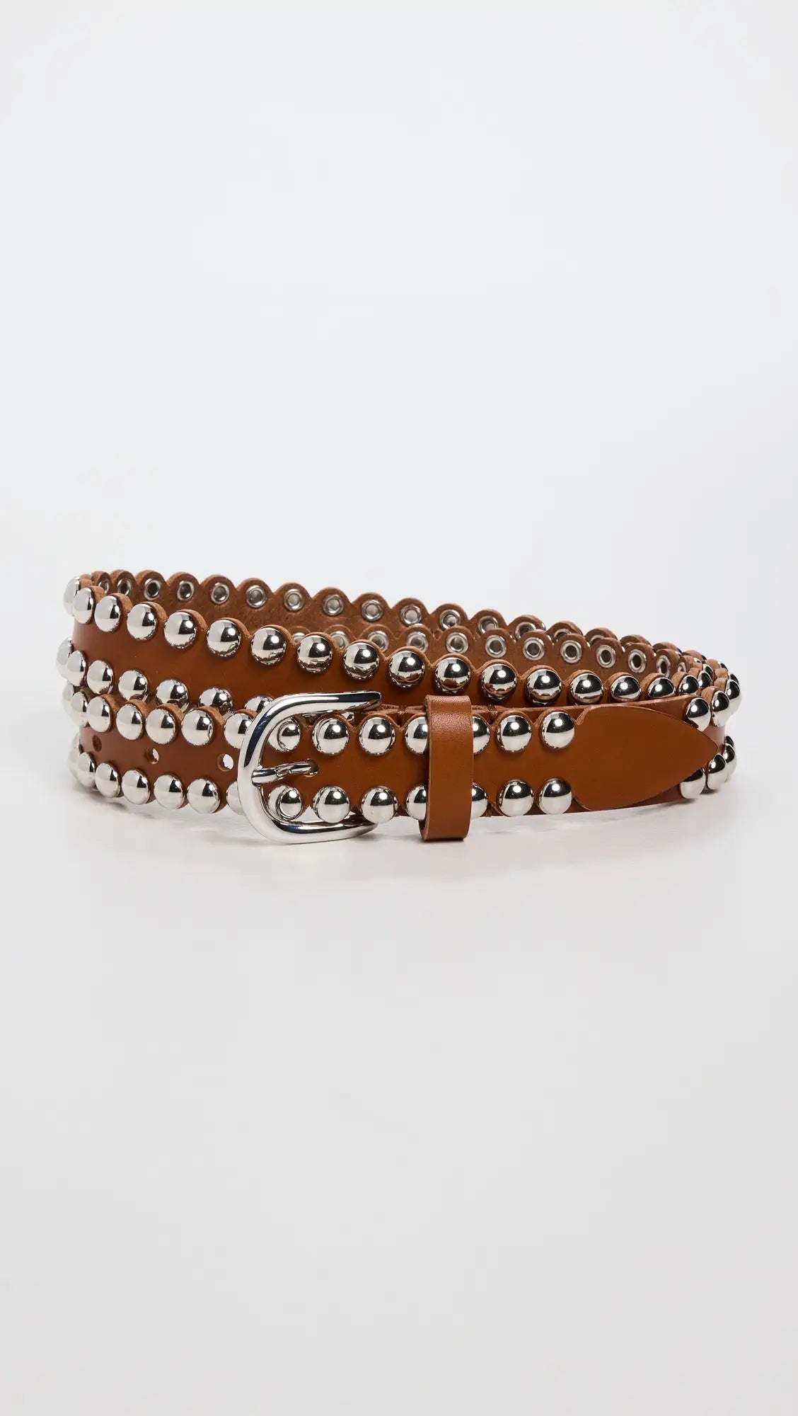IM Zap Belt in Natural, Silver