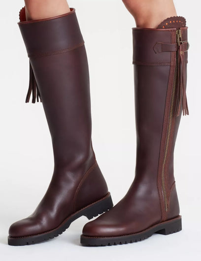 Penelope Chilvers Long Tassel Boot in Conker