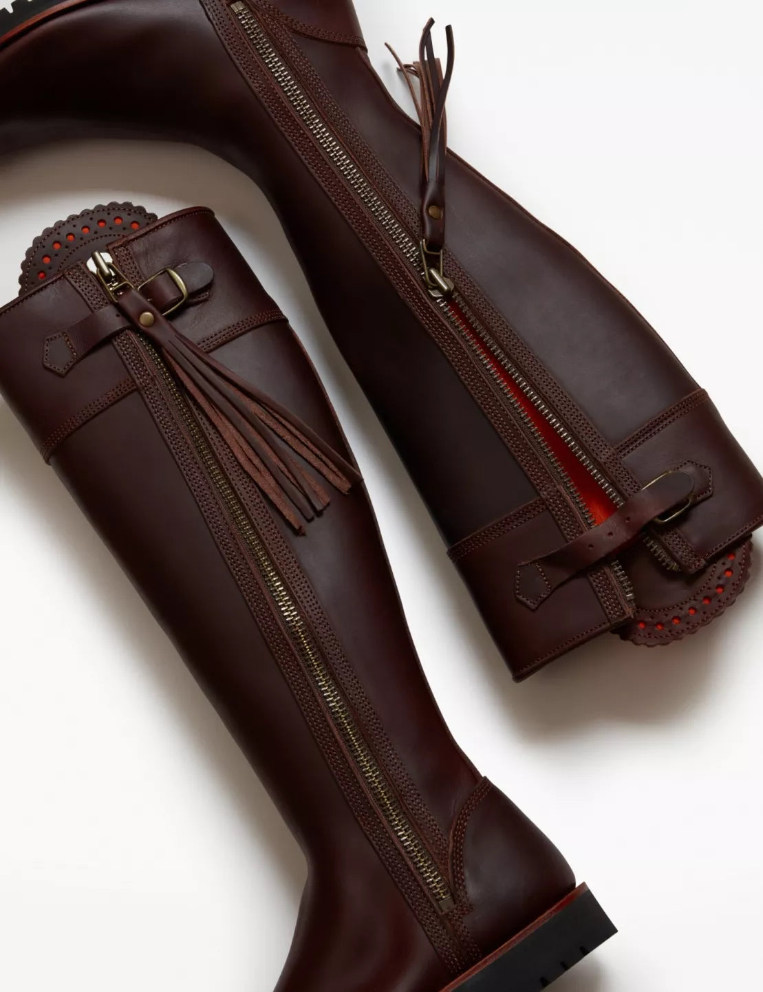 Penelope Chilvers Long Tassel Boot in Conker