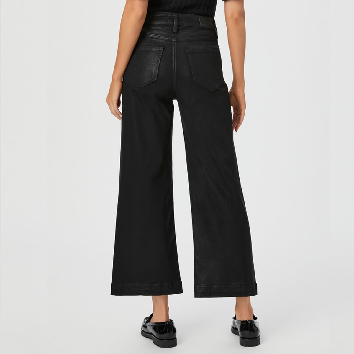 Paige Jeans Anessa in Black Fog Luxe Coating