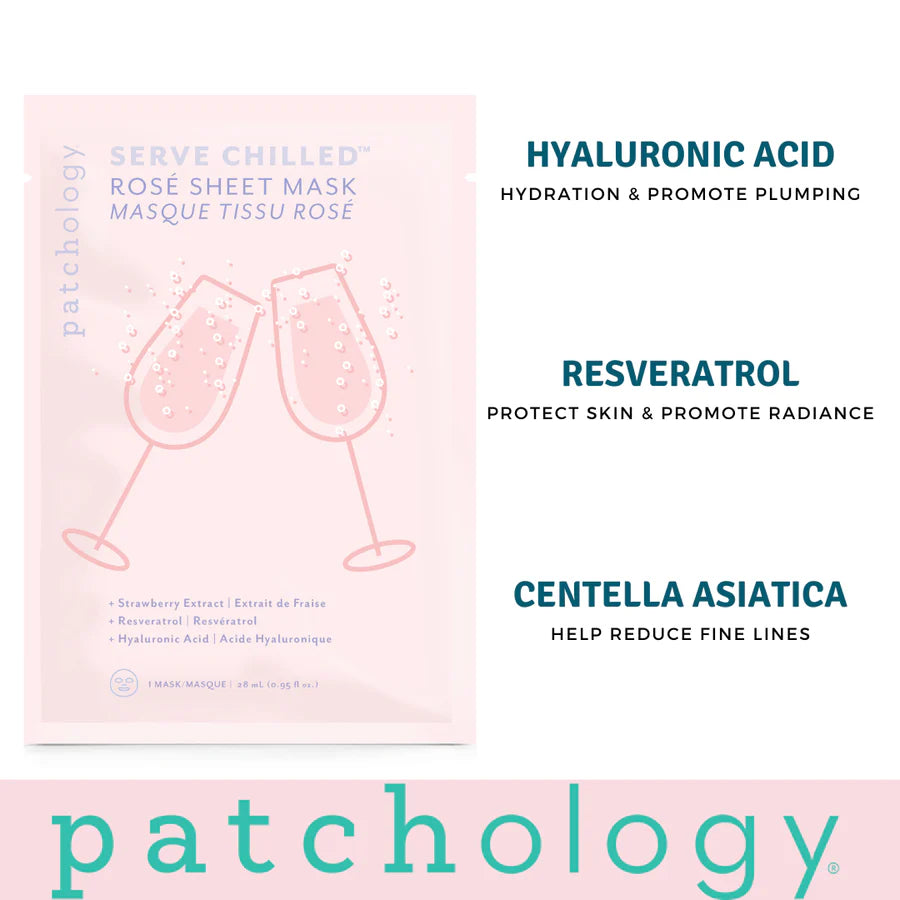 PATCHOLOGY Rosé Sheet Masque Duo