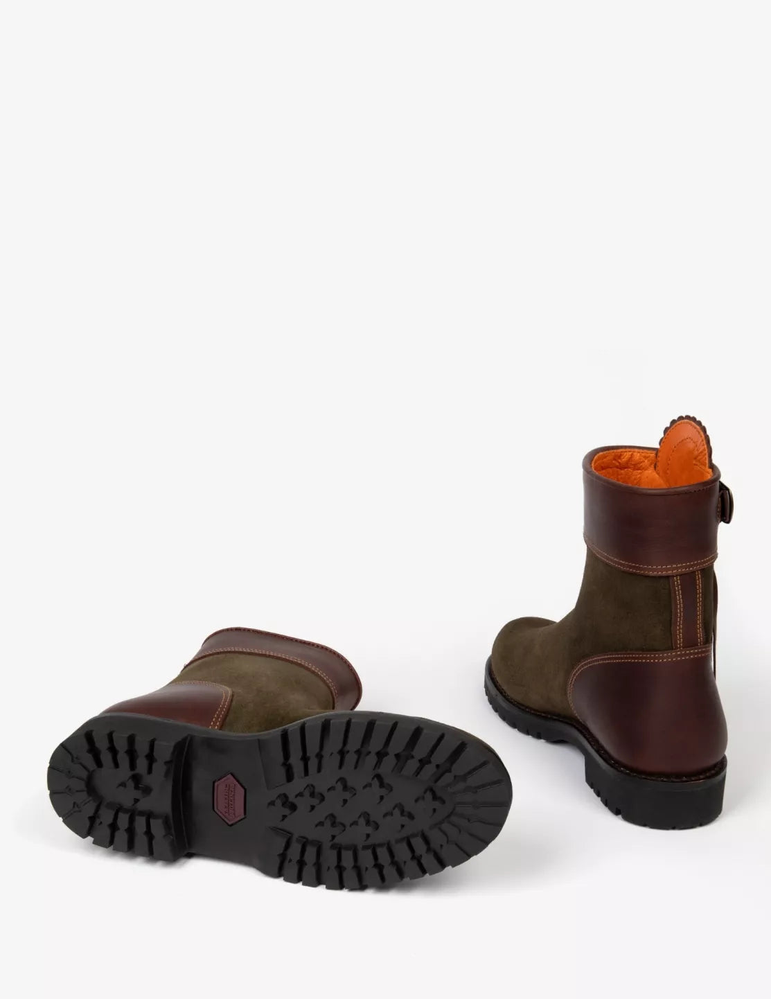 Penelope Chilvers Inclement Cropped Tassel Boot in Seaweed, Conker