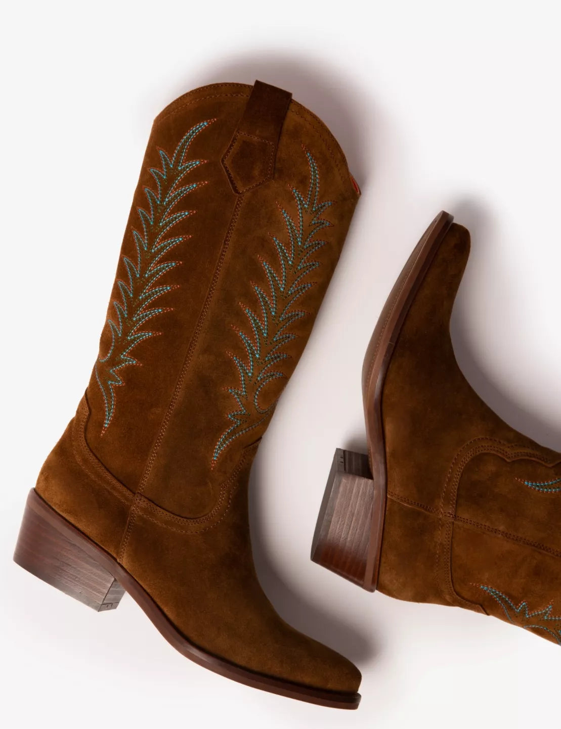 Penelope Chilvers Goldie Cordobean Suede Boots in Peat