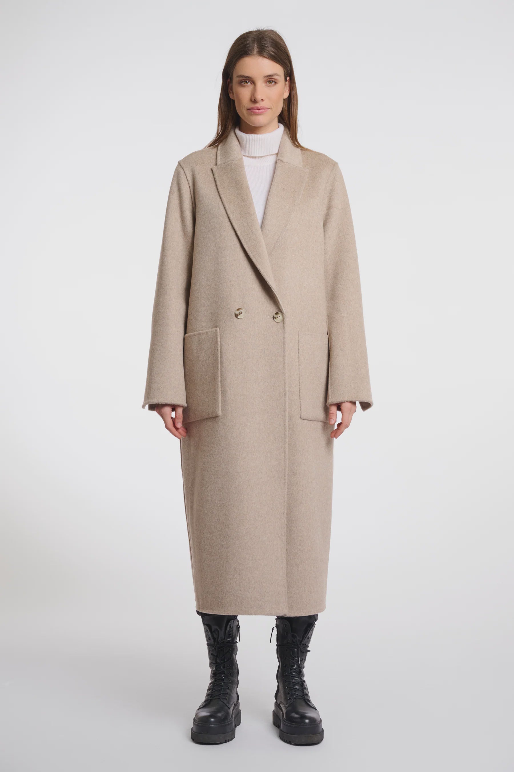 Rino & Pelle Adria Reversible Coat in Birch Check