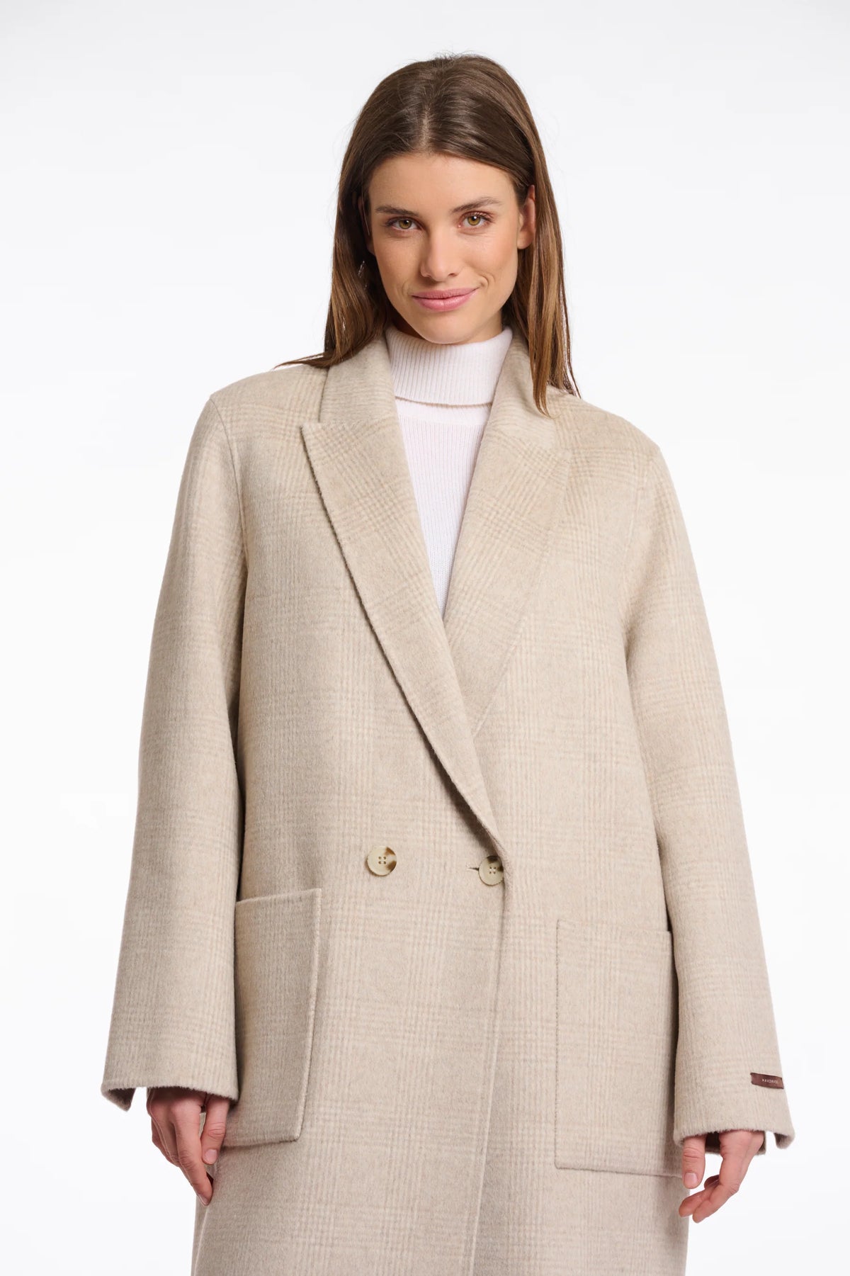 Rino & Pelle Adria Reversible Coat in Birch Check