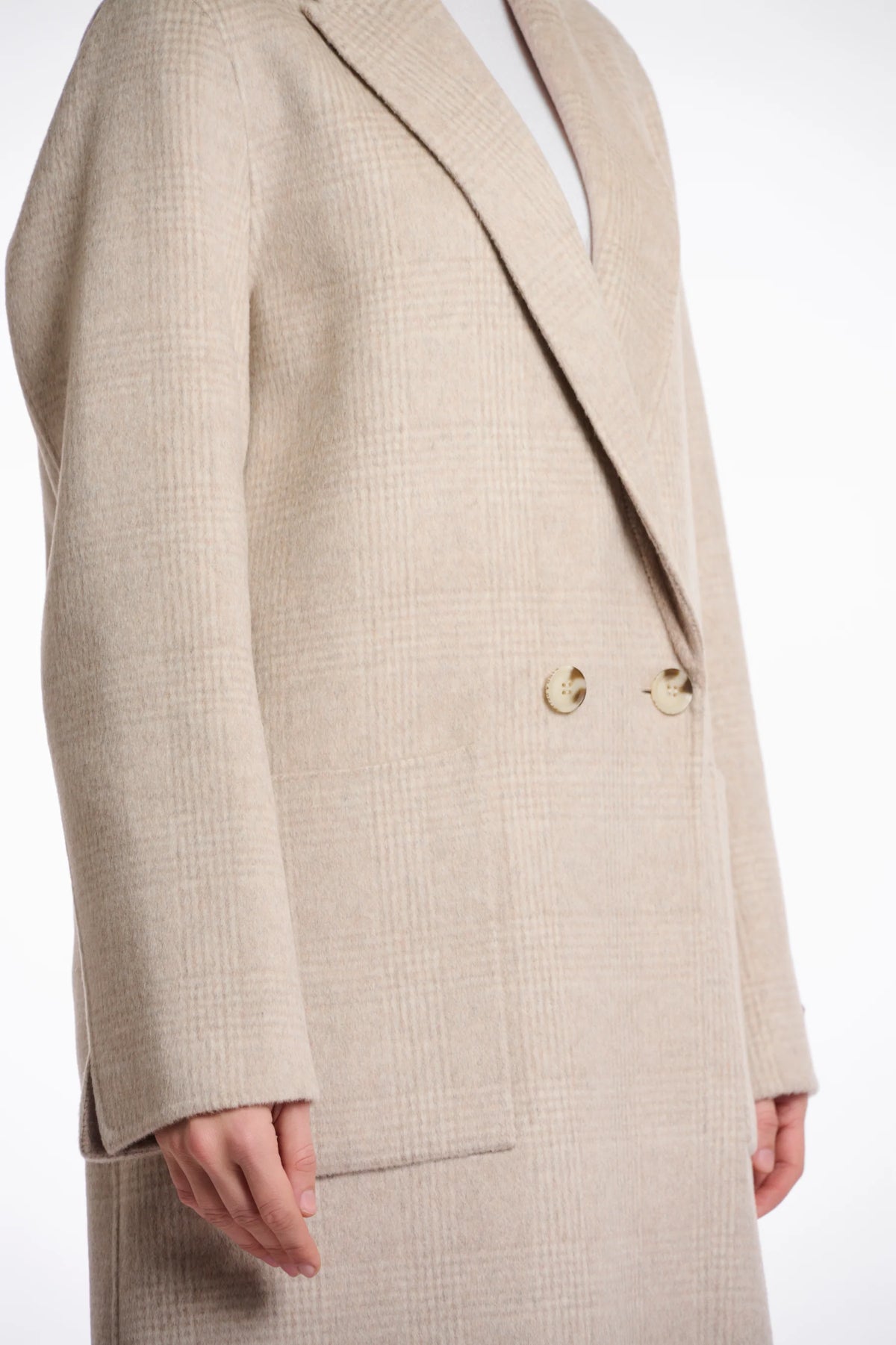 Rino & Pelle Adria Reversible Coat in Birch Check