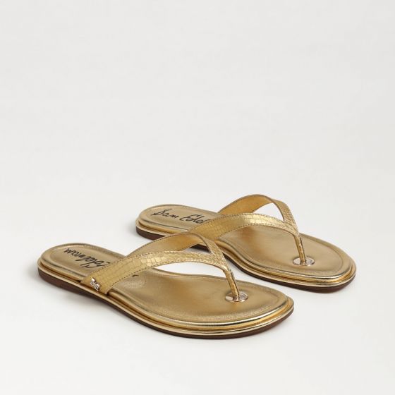 Sam Edelman Remi Flip Flop in Gold