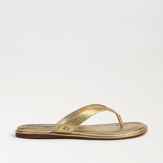 Sam Edelman Remi Flip Flop in Gold