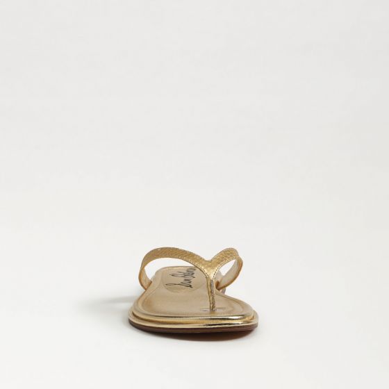 Sam Edelman Remi Flip Flop in Gold
