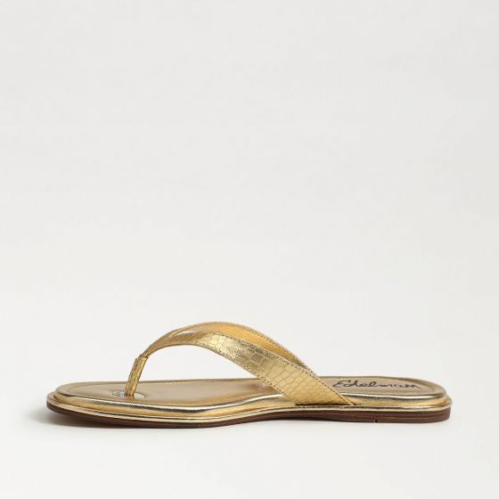 Sam Edelman Remi Flip Flop in Gold