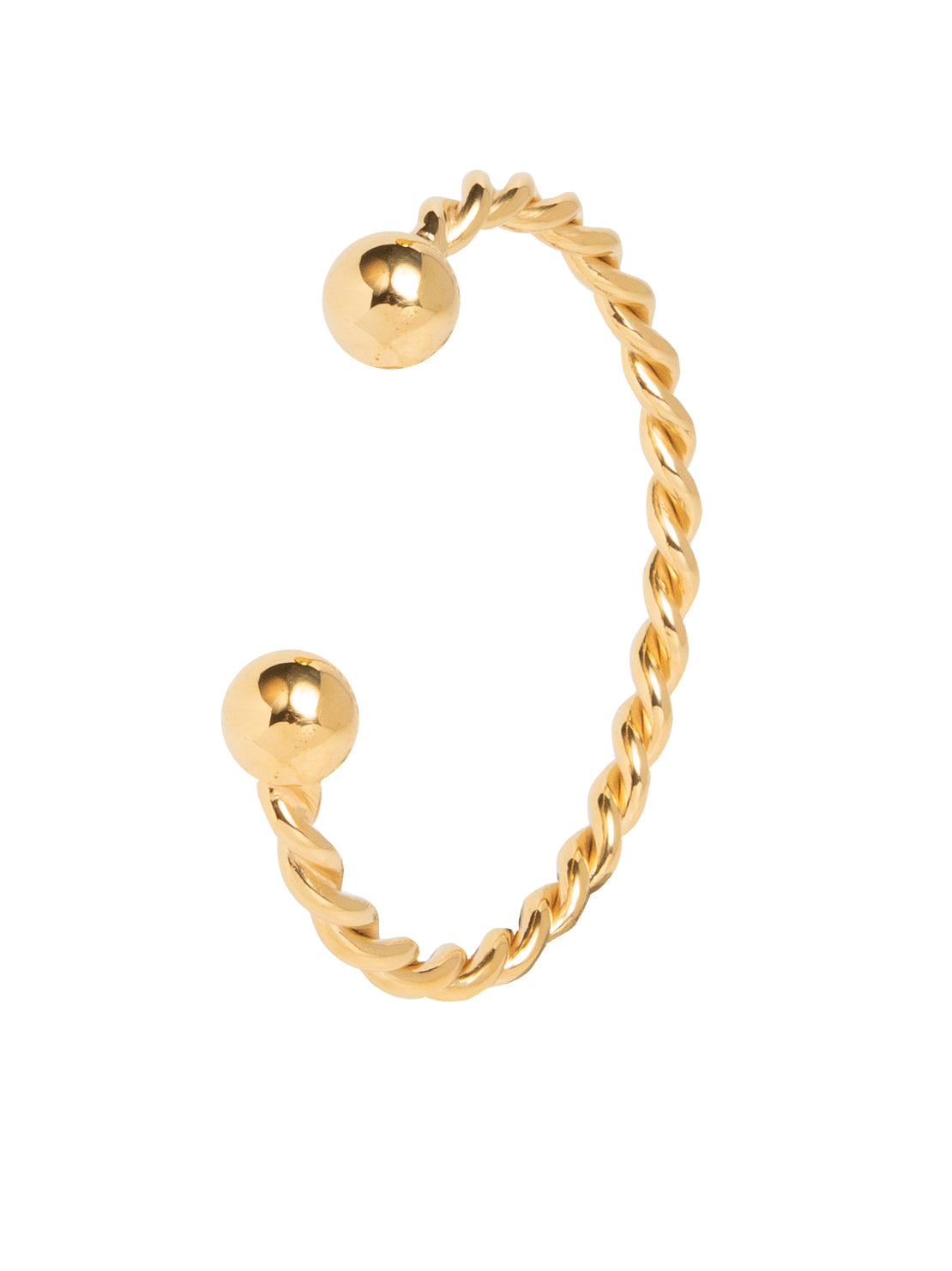 Tilly Sveaas Gold Roped Torque Bracelet