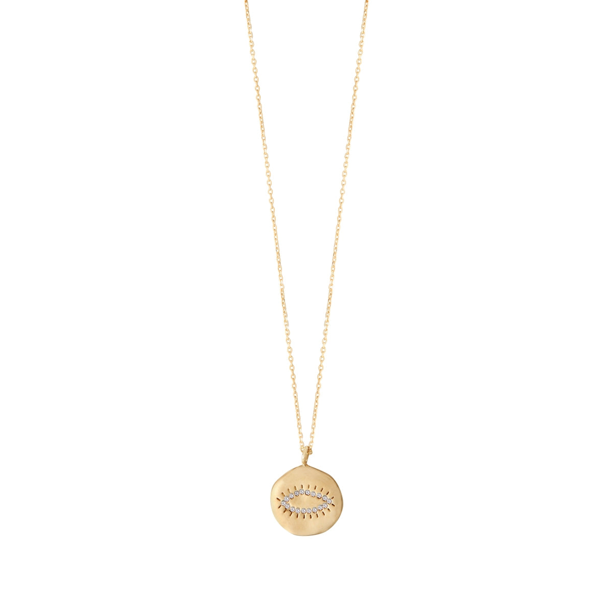 LH Happy Evil Eye Necklace in Gold