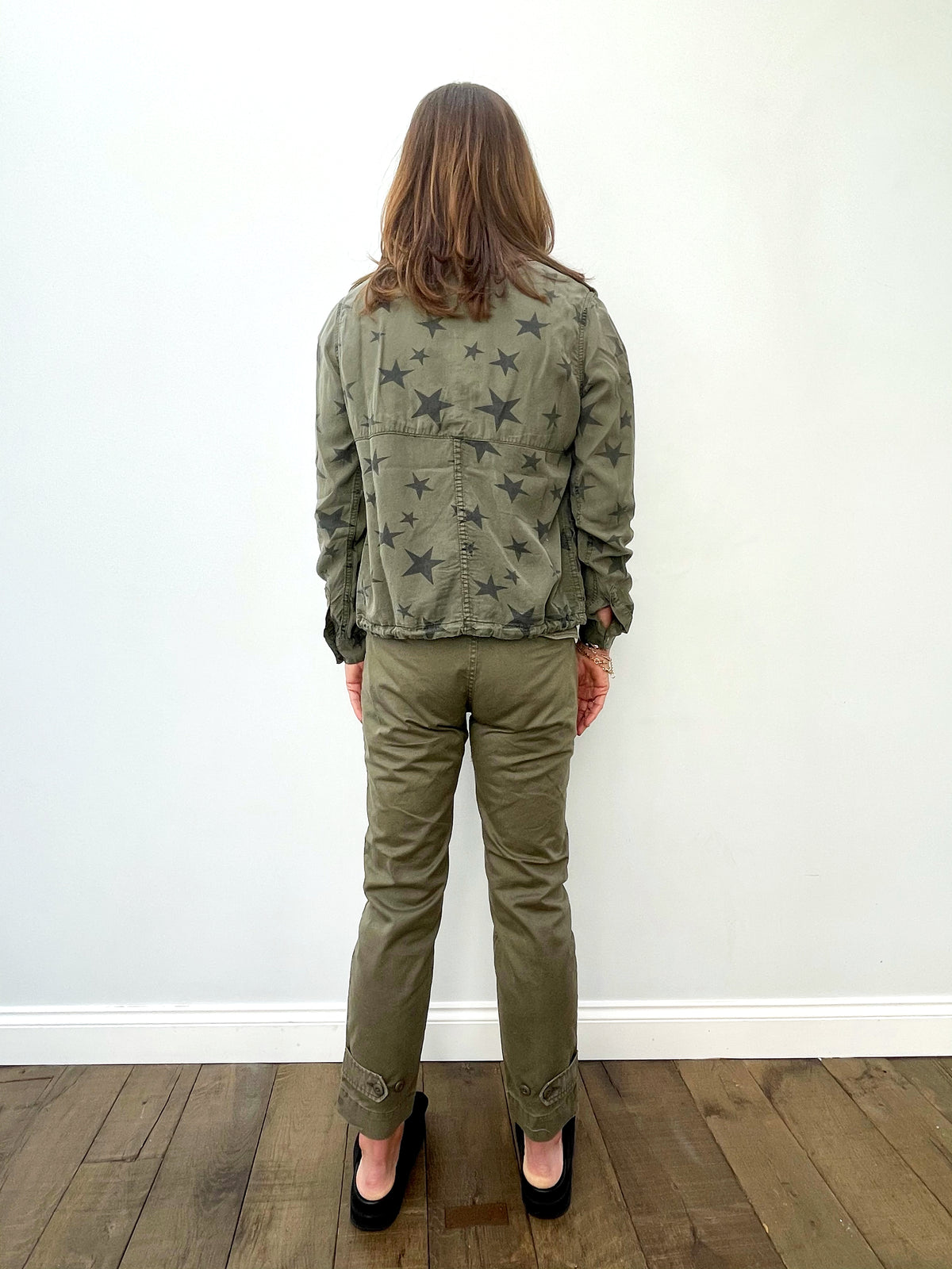 FIVE Bella Jacket with Stars in Khaki