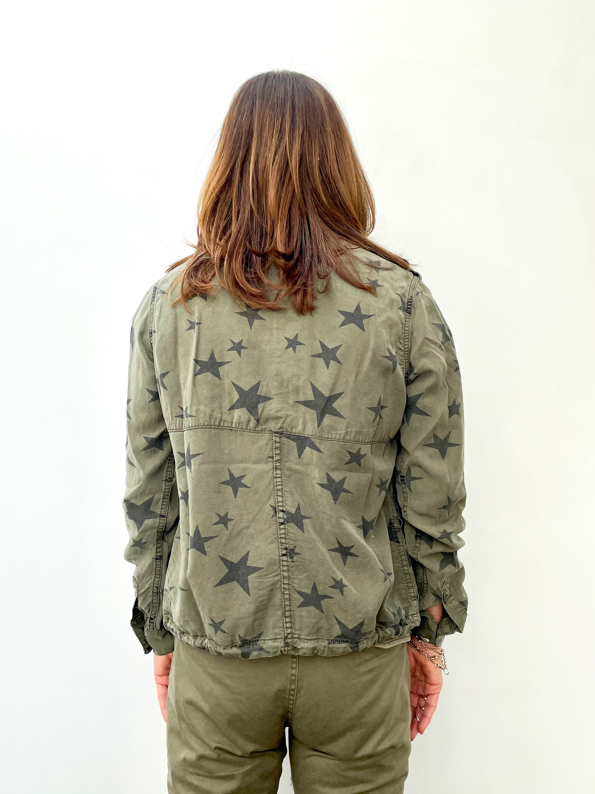FIVE Bella Jacket with Stars in Khaki