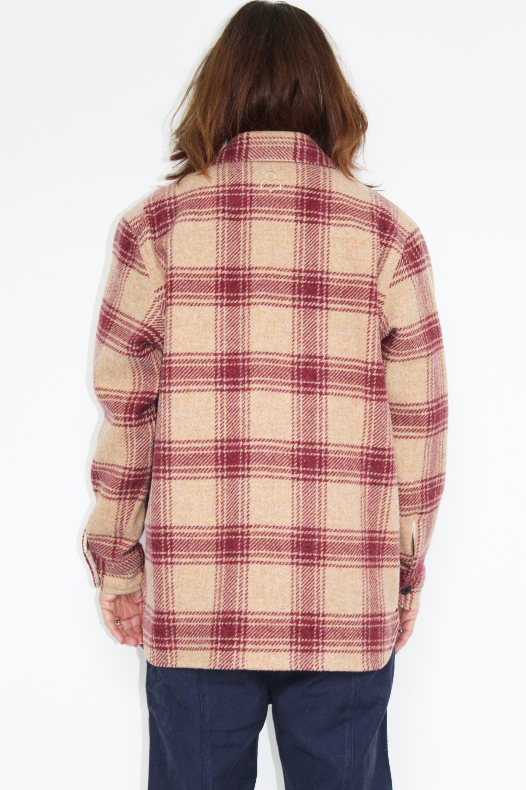 IM Faxon Blanket Coat in Burgundy