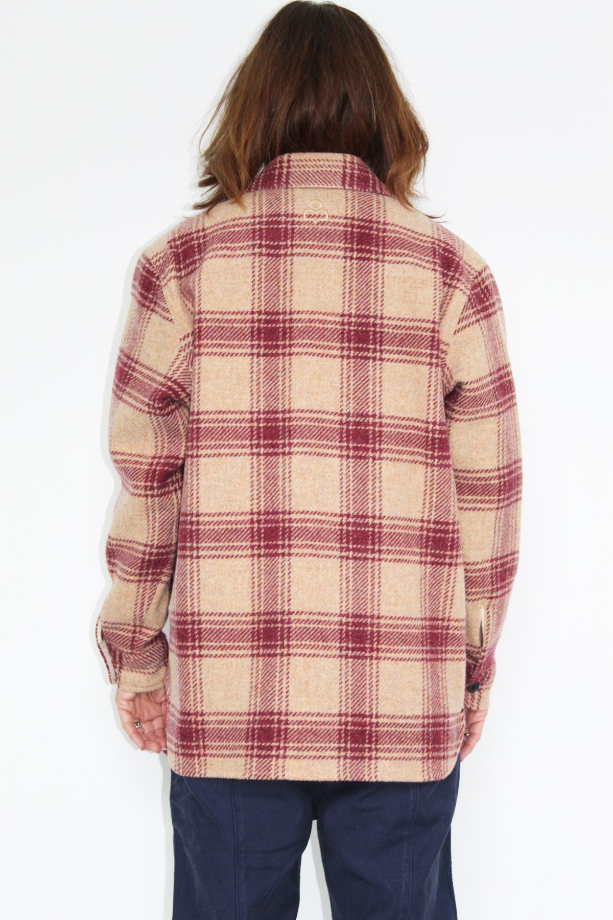 IM Faxon Blanket Coat in Burgundy