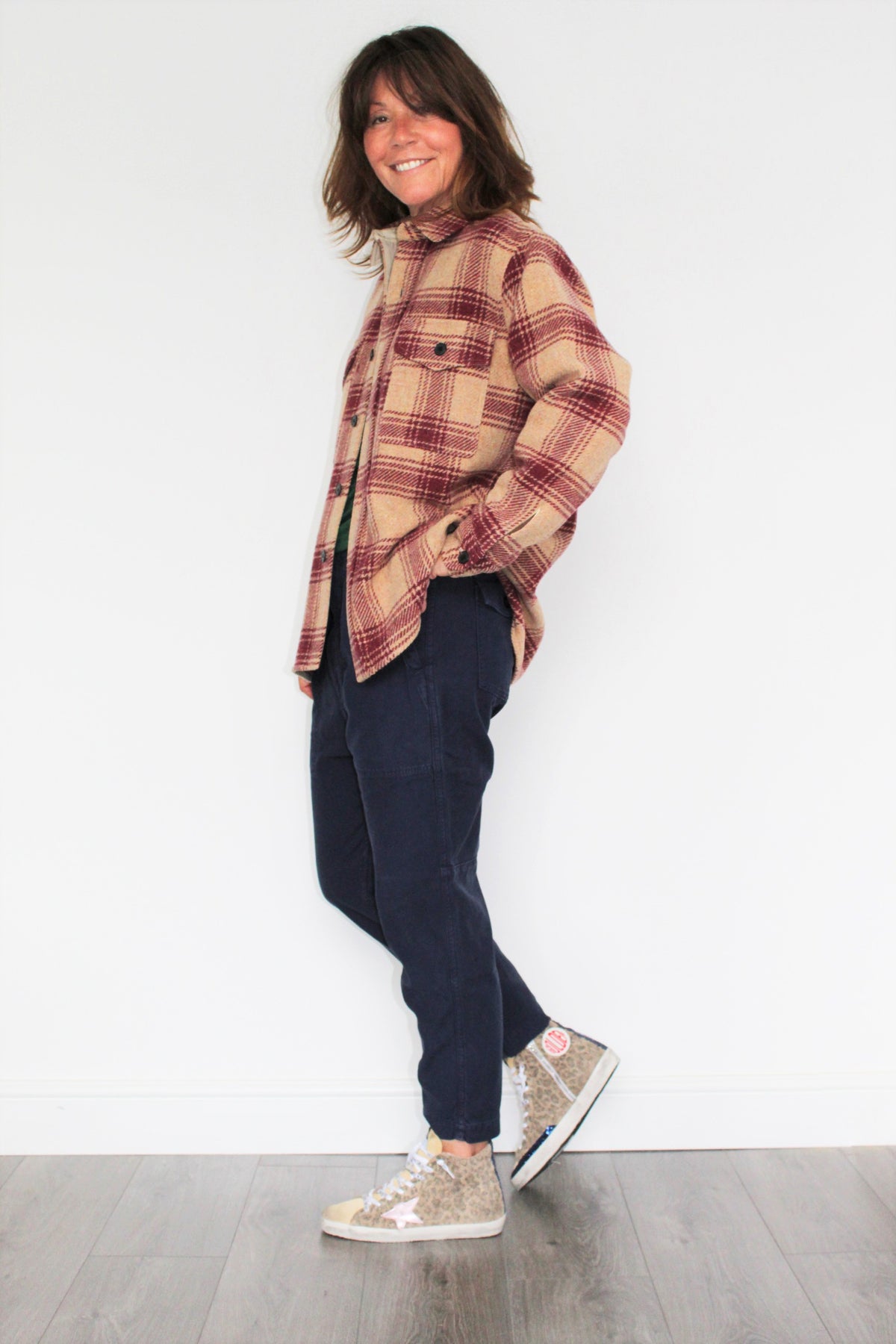 IM Faxon Blanket Coat in Burgundy
