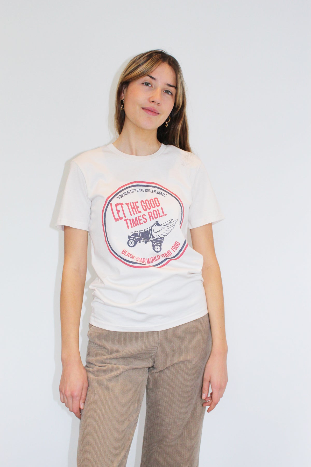 BS Good Times Tee in Vintage White
